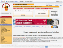 Tablet Screenshot of forum-maconnerie.com